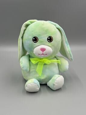 Tom’s Toy International Tie Dye Pastel Green Bunny Rabbit Plush 9” Stuffed Toy